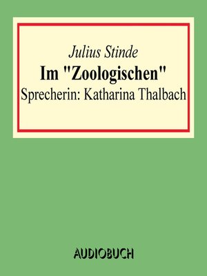 cover image of Im "Zoologischen"